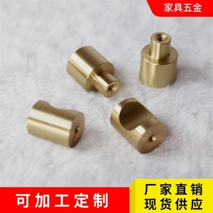 Modern Minimalist Brass Drawer Handles Cylindrical 18x24mm Durable Furniture Cabinet Door Hardware - Product Image 2
