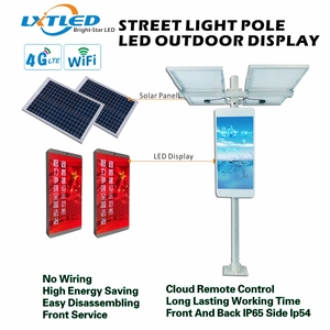 Tùy Chỉnh Năng Lượng Mặt Trời Bảng Điều Khiển Cực Đèn Chiếu Sáng Thông Minh Điều Khiển Đường Màn Hình <span class=keywords><strong>Wifi</strong></span> <span class=keywords><strong>3G</strong></span> 4G LED Hiển Thị Bảng Điều Chỉnh - Product Image 5