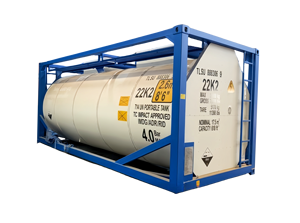 Tanque de ácido sulfúrico (<span class=keywords><strong>H2SO4</strong></span>) certificado por la ONU 20/30/40ft Tamaños 17,5-42m3 Capacidad Equipo de almacenamiento de químicos - Product Image 2