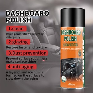 Spray de polissage pour tableau de bord 450ml, parfum original, brillance longue durée, cire silicone pour l'intérieur des voitures - Product Image 3
