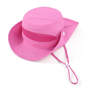 Sombrero de Pescador para Niños, Diseño 2026, Protección UV, Malla Transpirable, para Playa, Verano, <span class=keywords><strong>9</strong></span> Colores Sólidos - Product Image 6