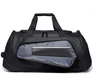 Sac de sport imperméable à grande capacité avec logo personnalisé, sac de voyage décontracté en Oxford pour femmes et hommes - Product Image 6