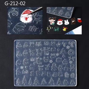 Flocons <span class=keywords><strong>de</strong></span> <span class=keywords><strong>neige</strong></span> Nail Art Silicone Moule Hiver Chandails Gel Imprimer Pochoirs En Relief Papillons Fleur Nail Sculpture Modèles Outils - Product Image 5