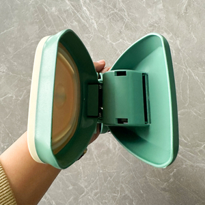 Herramienta de recogida de residuos de plástico de limpieza plegable portátil recogedor de caca de perro mascota portátil - Product Image 4