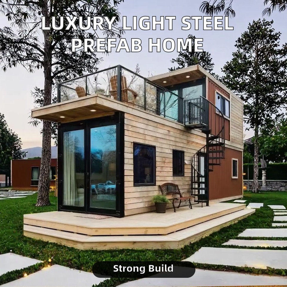 Luxury Fast-Construction Modular Steel Structure Light Steel Frame ...