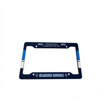 Support de plaque d'immatriculation FENGYUNJIA MG-57, norme américaine, en plastique ABS, petits trous ronds, impression personnalisée sur toute la surface