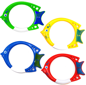 Juguete de piscina de hundimiento colorido de plástico <span class=keywords><strong>para</strong></span> entrenamiento de verano <span class=keywords><strong>para</strong></span> niños, anillo de palo de torpedo de buceo, accesorio de <span class=keywords><strong>pulpo</strong></span> <span class=keywords><strong>para</strong></span> diversión <span class=keywords><strong>en</strong></span> la piscina - Product Image 1