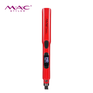 Lisseur de cheveux électrique vibrant à la kératine, 480°F, affichage numérique, plaques nano-titane de 1,2 pouces, ionique anti-statique - Product Image 1