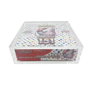 Vitrine en acrylique, boîte d'appoint japonaise transparente Pokemon Incanadescente en acrylique Portictive.