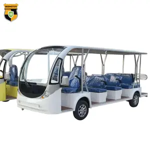 Advanced Luxury 72V Shuttle Tourist Train 14 Sets Adult City Sightseeing Vehicle Electric Shuttle School Bus