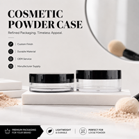 Pot à poudre libre vide personnalisé avec tamis 10g 20g, contenant transparent pour maquillage, pot portable pour fard à joues, emballage cosmétique