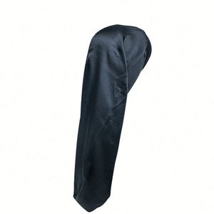 Bonnet de nuit en satin extra-élastique pour femmes aux cheveux bouclés, bonnet long personnalisé avec bouton-pression pour adultes, idéal pour les fêtes et les voyages - Product Image 4