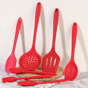 Utensilios de Cocina de Silicona Resistentes al Calor, Seguros y Duraderos, Pinzas para Voltear, Espátula y Cuchara Antiadherentes para Utensilios de Cocina - Product Image 5