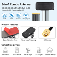 Antenne extérieure omnidirectionnelle étanche Feisheng sur mesure à montage par vis, combo 8-en-1 GPS WIFI LoRa 4G LTE 5G, gain 8-30DBI
