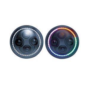 Phare à LED pour jeep Harley, système d'éclairage automatique de 7 pouces, H4 - Product Image 5