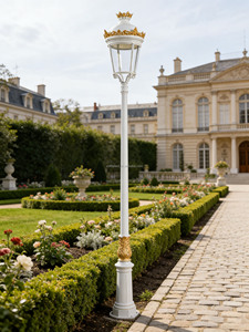 Farola Clásica de Jardín Estilo Europeo, 30W-100W, Certificación CE ROHS, Lámpara de Poste <span class=keywords><strong>Vintage</strong></span>, 5 Años de Garantía, Blanca - Product Image 5
