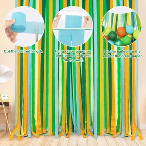 Kit de Guirnalda de Globos de Dinosaurios con Pancarta de Feliz Cumpleaños, Globos de Papel Crepé y Globos de Aluminio de Dinosaurios para Fiesta de Selva o Safari - Product Image 4