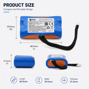 Batterie pour enceinte Bluetooth 7.2V 3400mAh Li-ion Pack 18650 2S1P Remplacement OEM Personnalisé - Product Image 2