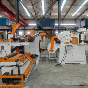 Dérouleur redresseur alimentateur compact Bibo Haiwei 3-en-1 pour tôles, vitesse 1-18m/min, capacité 5t, puissance 2.2-4.5kw, 380-440v - Product Image 1
