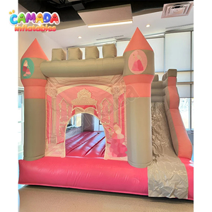 <span class=keywords><strong>Location</strong></span> de château gonflable princesse pour fête, combo château gonflable Castillo Inflable Aufblasbare Bounce Castle Slide Combination pour filles - Product Image 1