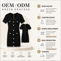 Nouvelle Robe Midi Moulante Tricotée de Qualité Supérieure pour Femme, Col en V, Manches Courtes, Fermeture Éclair, Printemps-Été, Tendance et Élégante