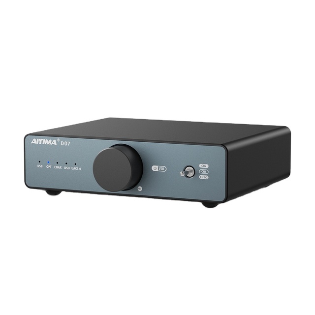 AIYIMA D07 DAC AKM 4493S HIFI Mini Desktop Decoder PCM 768kHz/32Bit DSD512 Optical/Coaxial/USB Inputs RCA Output