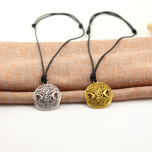 Vintage Supernatural Albero Della Vita Ciondolo Wiccan Pentagram Amuleto Pentagramma Collana - Product Image 4