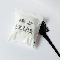 Kit d'outils de coloration capillaire jetables durables, personnalisable, avec emballage individuel, cape, gants, protège-oreilles, bonnet de douche, pour salon et usage domestique