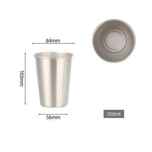 Gobelets à bière empilables en acier inoxydable de 350 ml avec logo personnalisé, réutilisables pour <span class=keywords><strong>bar</strong></span>, restaurant, usage domestique, cadeaux, vente en gros - Product Image 6