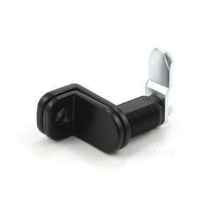 ロッカー用ブラックキーレスカムロック 亜鉛合金南京錠対応 四分一回転カムラッチ - Product Image 1