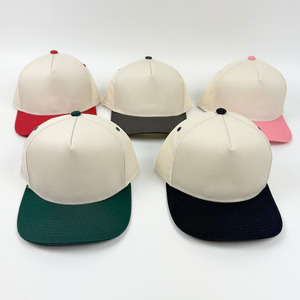Casquettes de baseball snapback en coton à visière incurvée à 5 panneaux haut de gamme pour hommes avec logo latéral personnalisé et logo brodé en relief 3D - Product Image 3