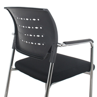 Chaise de bureau visiteur en plastique empilable, dossier en maille, accoudoirs chromés, hauteur réglable, design moderne, meilleur prix