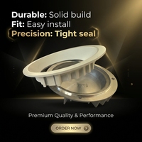 Pièces en aluminium moulées sous pression sur mesure pour boîtiers d'éclairage LED, fabriquées en Chine, avec finition de surface durable par revêtement en poudre