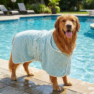 Luxury Soft Microfiber Towel <strong>Dog</strong> <strong>Bathrobe</strong> Super Absorbent Robe for <strong>Dogs</strong> and Cats Enhanced Pet <strong>Bathrobe</strong> - Product Image 4
