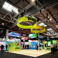 Fabricant professionnel d'anneaux de suspension pour salons professionnels, Anneau de suspension OEM, Bannière de plafond, Panneau suspendu pour stand d'exposition