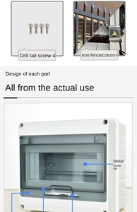 8-Way Waterproof Plastic <b>Power</b> Distribution Box with IP67 Installation <b>Switch</b> Air <b>Switch</b> Box for <b>Power</b> Equipment - Product Image 4
