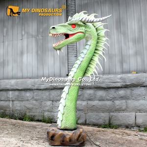 MY DINO WD023 <span class=keywords><strong>Parque</strong></span> al aire libre Atracción de gran tamaño Dragon Head Animatronics - Product Image 2