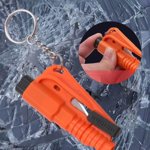 Martillo de Seguridad al por Mayor, Herramienta de Escape para Coche 3 en 1, Rompeventanas, Cortador de Cinturón de Seguridad, Compacto de Emergencia para Accesorios - Product Image 1