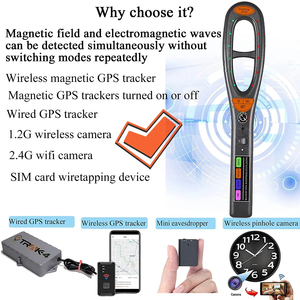 เครื่องตรวจจับสัญญาณ GPS ป้องกันการสอดแนมสำหรับรถยนต์ GPS Tracker/เครื่องค้นหาสัญญาณ RF กล้องซ่อน, เครื่องกำจัดสัญญาณอิเล็กทรอนิกส์ ความถี่วิทยุไร้สาย - Product Image 5