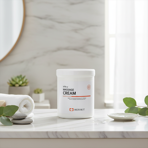 Crème de massage coréenne MERIKIT V7 en pot, Niacinamide, hydratante et raffermissante pour le visage, 1000ml, unisexe - Product Image 3