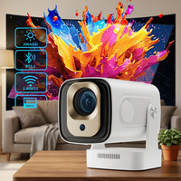 Proyector Inteligente JUNUO HY260 PRO 1080P, Cine en Casa Portátil, 0.8:1, 1080P, 200 ANSI, Android 14, LED LCD, Enfoque Automático, WiFi 6, BT 5.4, 4K