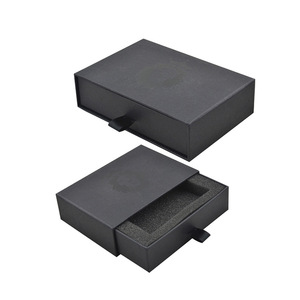 Chất Lượng Cao Tùy Chỉnh Cadrboard Ngăn Kéo Hộp Kéo Ra Hộp Trượt Đen Hộp Quà Tặng - Product Image 1