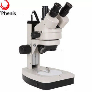 Microscópio <span class=keywords><strong>Trinocular</strong></span> Phenix XTL-165-MT com Zoom Estereoscópico para Gemas com Luz Superior e Inferior 7X-45X - Product Image 1