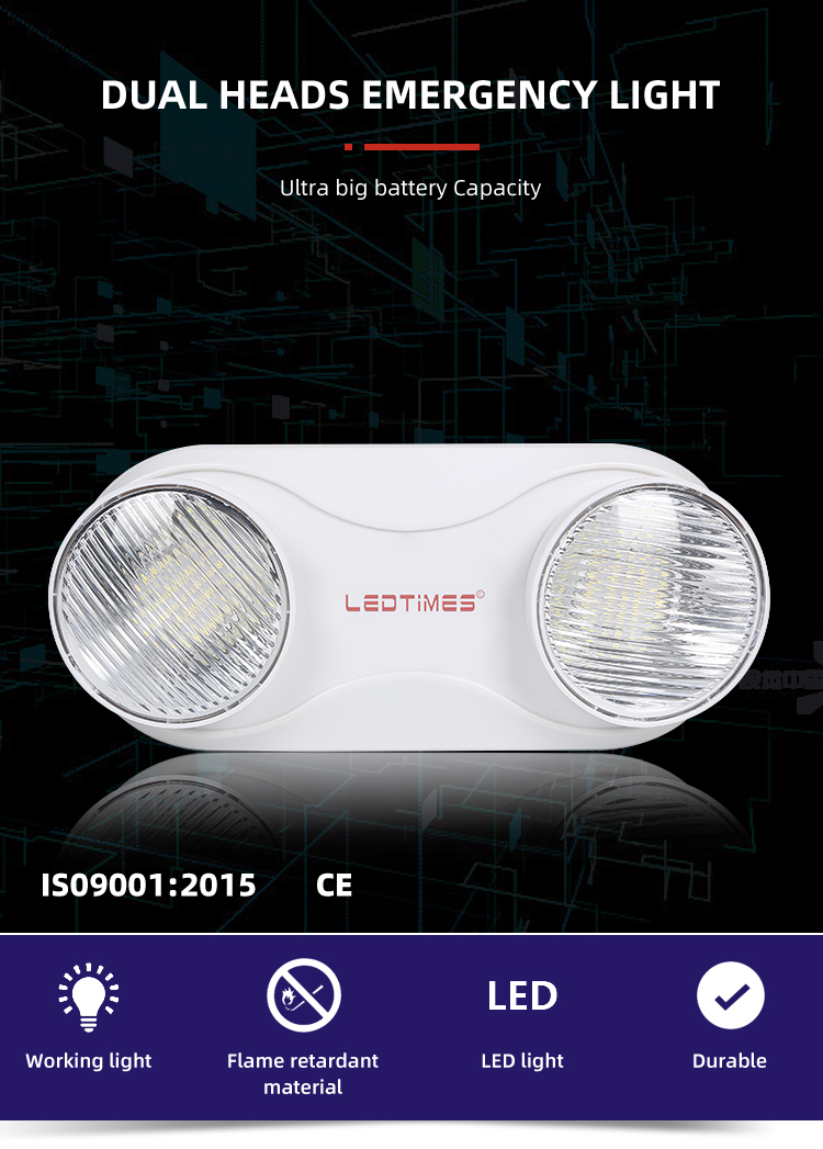 Low Price 48PCS Adjustable Dual Heads Indoor Factory 6V Portable Rechargeable Led Emergency Light