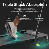 Tapis de course compact sous bureau avec application intelligente et vitesse de 1 à 12 km/h pour entraînement à domicile, bureau, exercice, fitness, marche