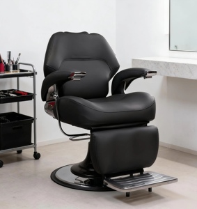 Heavy-duty Barber Chair Added Comfort For Your Clients Built Last In Busy Salons Barber Chair With <b>Footrest</b> Barber Salon Chair - Product Image 1
