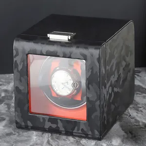 2024 Luxury Watch Winder Single Automatic Watch Winder Box Black Watch Winder