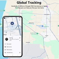 Traceur GPS BLE 2026 compatible iOS, certifié MFI, compatible Google Find Hub, indice IP67, échantillon gratuit, localisateur de clés personnalisable