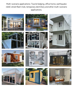 บ้านสำเร็จรูปแบบโมดูลาร์ สำนักงานสำเร็จรูป บ้านคอนเทนเนอร์เคลื่อนที่ บ้านพักตากอากาศแบบถอดประกอบได้ ขนาด 20 ฟุต - Product Image 5