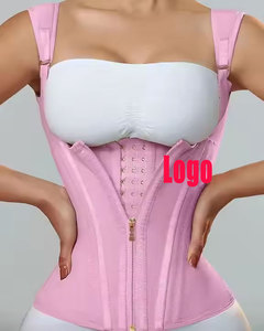Corsetto Donna COACOM Fascia Addominale Postpartum, Corsetto Da Donna, Cintura Di Supporto Per La Vita Regolabile, Perdita Di Peso, Fitness, Allenamento, Nero, XL Corsetto Nero - Foto 7